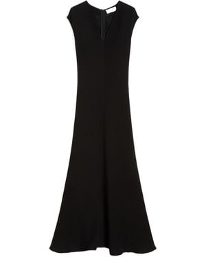 Sportmax Spxpecora V-Neck Maxi Dress - Black