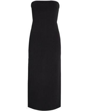 Anine Bing Neck Slim-Fit Knitted Dress - Black
