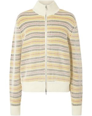 Aimé Leon Dore Cotton Zip Cardigan - White