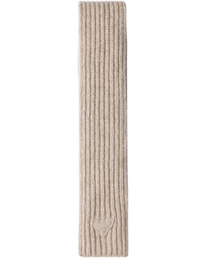 Prada Cashmere Scarf - White