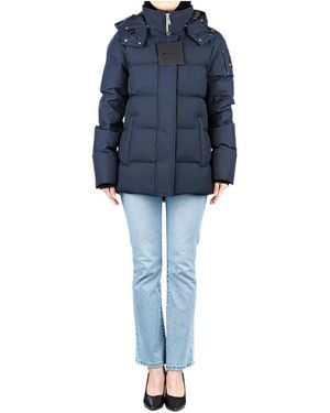 Moose Knuckles Long-Sleeved Hooded Cotton Suit - Blue