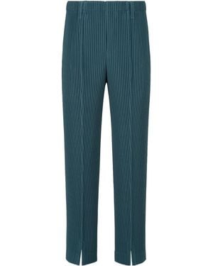 Homme Plissé Issey Miyake Homme Plissé Issey Miyake Tailored Pleats Trousers - Blue