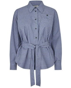 Baum und Pferdgarten Matina Belted Checked Shirt - Blue