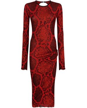 The Attico The Midi Dress - Red