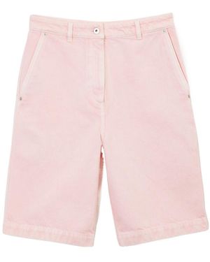 Burberry High-Waist Denim Shorts - Pink