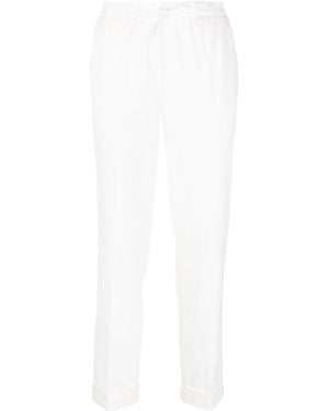 P.A.R.O.S.H. Tapered Drawstring Trousers - White