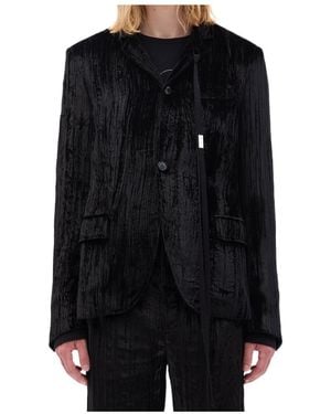 Ann Demeulemeester Lucius Velvet Jacket - Black
