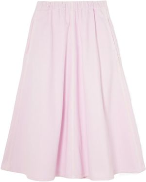 Agolde Elastic Belted Midi Skirt - Pink