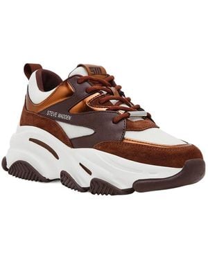 Steve Madden Color-Block Dad Trainers - Brown