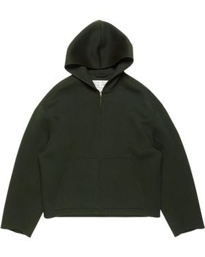 Acne Studios Cashmere Jacket With Hood - Green