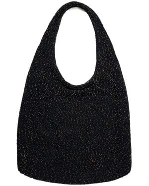 Gabriela Hearst Manasa Beaded Shoulder Bag - Black