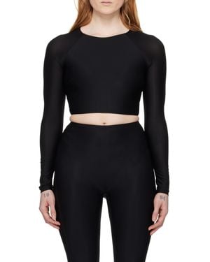 Wolford Active Flow Long-Sleeved Blouse - Black