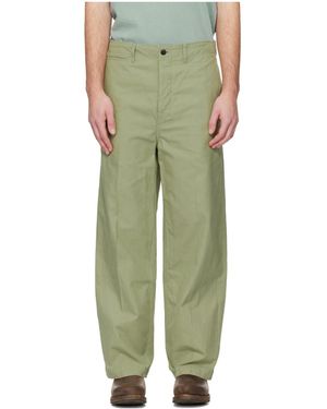 Visvim Extra-Wide Chino Trousers - Green