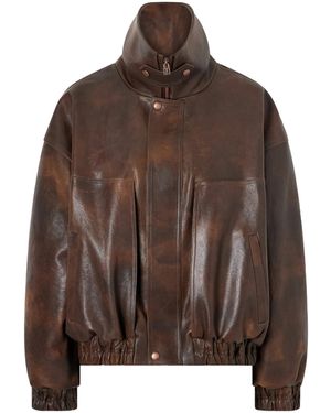 Magda Butrym Oversized Bomber Jacket - Brown