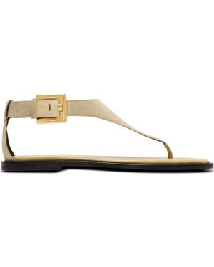Balmain Anthem Flat Toe-Post Sandals - Multicolor