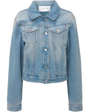 Victoria Beckham Padded Denim Jacket - Blue