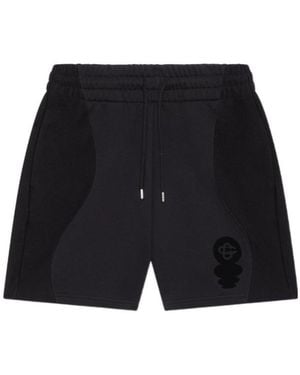 CASABLANCA Elasticated-Waistband Track Shorts - Black