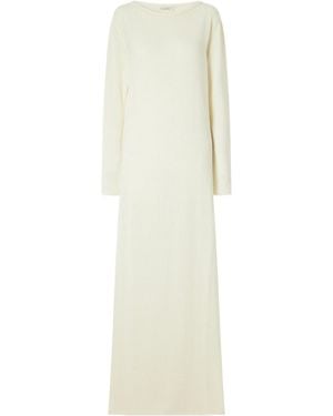 Kallmeyer Cotton-Blend Knitted Maxi Dress - White
