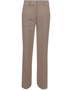 FEDERICA TOSI Casual Trousers With Belt Loops - Grey