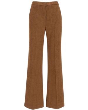 Kaos Wide-Leg Pants - Brown