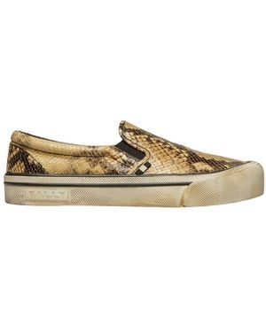 Bally Santa Ana Python Printed Sports Shoes - Multicolor