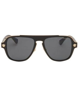 Versace Medusa-Plaque Tinted Sunglasses - Multicolour