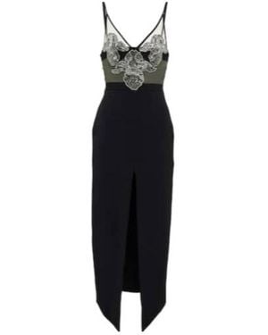 David Koma Embellished Midi Dress - Black