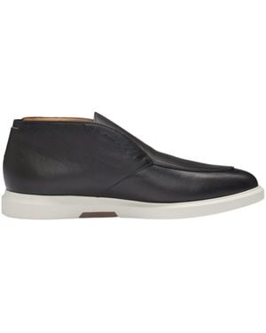 BOSS Round Toe Boots - Black