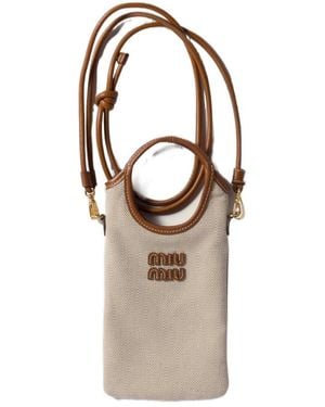 Miu Miu Logo-Detail Smartphone Case - Multicolor