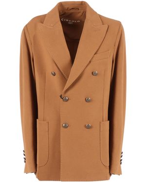 Circolo 1901 Double-Breasted Jacket - Brown