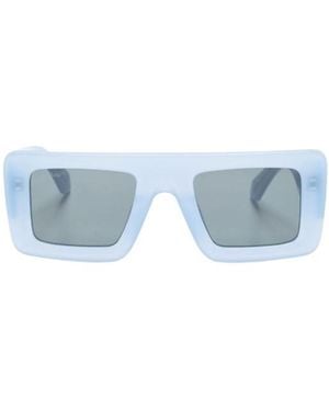 Off-White c/o Virgil Abloh Seattle Rectangle-Frame Sunglasses - Blue