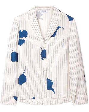 Off-White c/o Virgil Abloh Striped Floral Pyjama Shirt - White