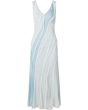 Jason Wu Silk-Chiffon Maxi Dress - Blue
