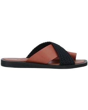 MAX&Co. Two-Color Slippers - Brown