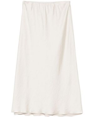 Seventy A-Line Midi Skirt - White