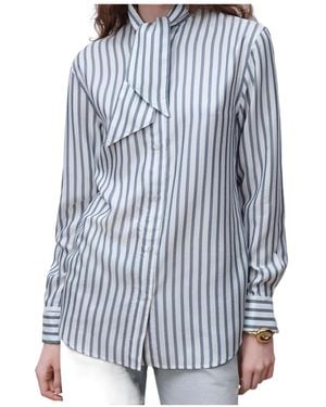 Dior Shirt With Tied Collar - Blue