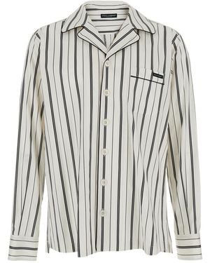 Dolce & Gabbana And Long-Sleeved Shirt With Stripe Motif - Multicolour