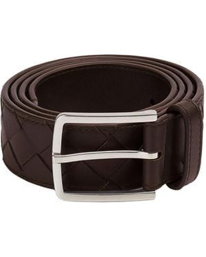 Bottega Veneta Intrecciato Belt - Black