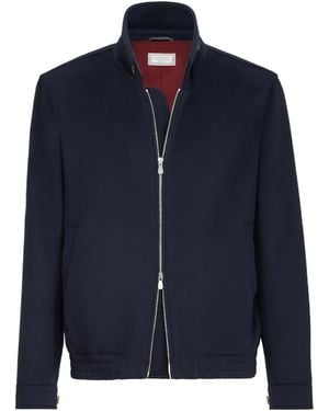 Brunello Cucinelli Zip Bomber Jacket - Blue