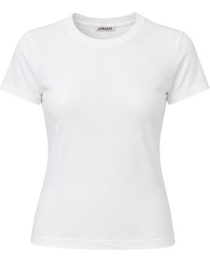 AURALEE Short-Sleeved T-Shirt - White