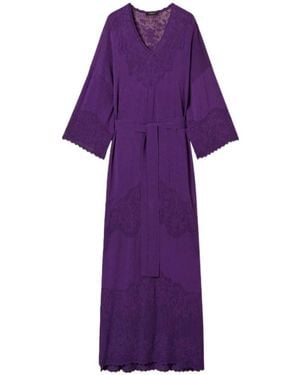 Twinset Belted Dress - Purple