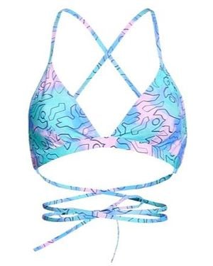 Isabel Marant Multicolored Triangular Bikini - Blue