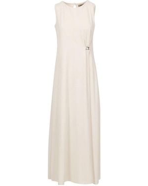 Herno Round Neck Dress - White
