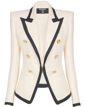 Balmain Two-Tone Blazer - Natural
