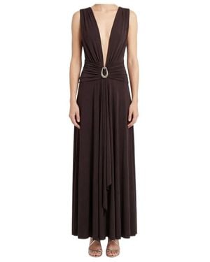 Christopher Esber Stone Pin Scarf Drape Dress - Multicolor