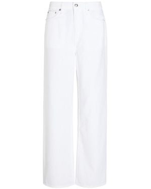 Rag & Bone Loose Straight-Leg Jeans - White