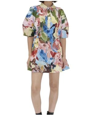 Stine Goya 3D-Sleeve Mini Dress - Blue