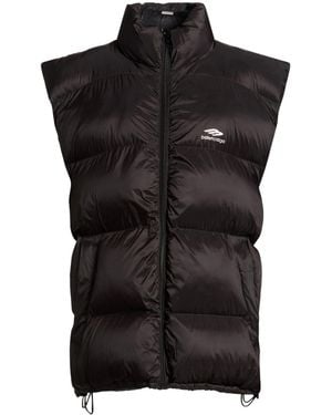 Balenciaga Zip Fastening Gilets - Black