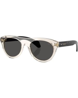 Moncler Eyewear Oval Frame Sunglasses - Metallic