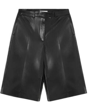 Stella McCartney Wide-Leg Vegan Bermuda Shorts - Black